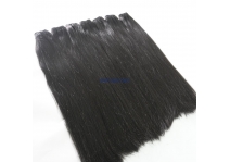  Weft hair double drawn natural color hair extension